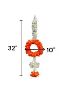 Pair of Round Wall Hangings - Orange - Image 2