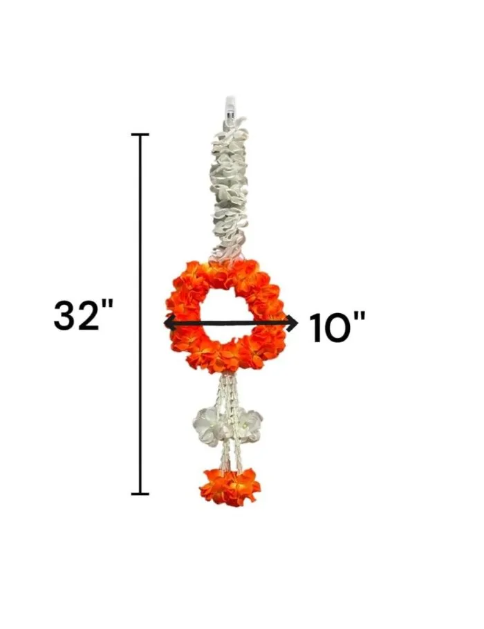 Pair of Round Wall Hangings - Orange - Image 2