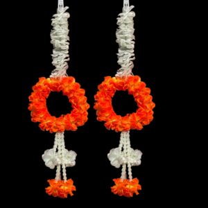 Image of a wall decoration - Diwali decoration hangings - Orange color