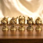 Laughing Buddha 5 different Figurines