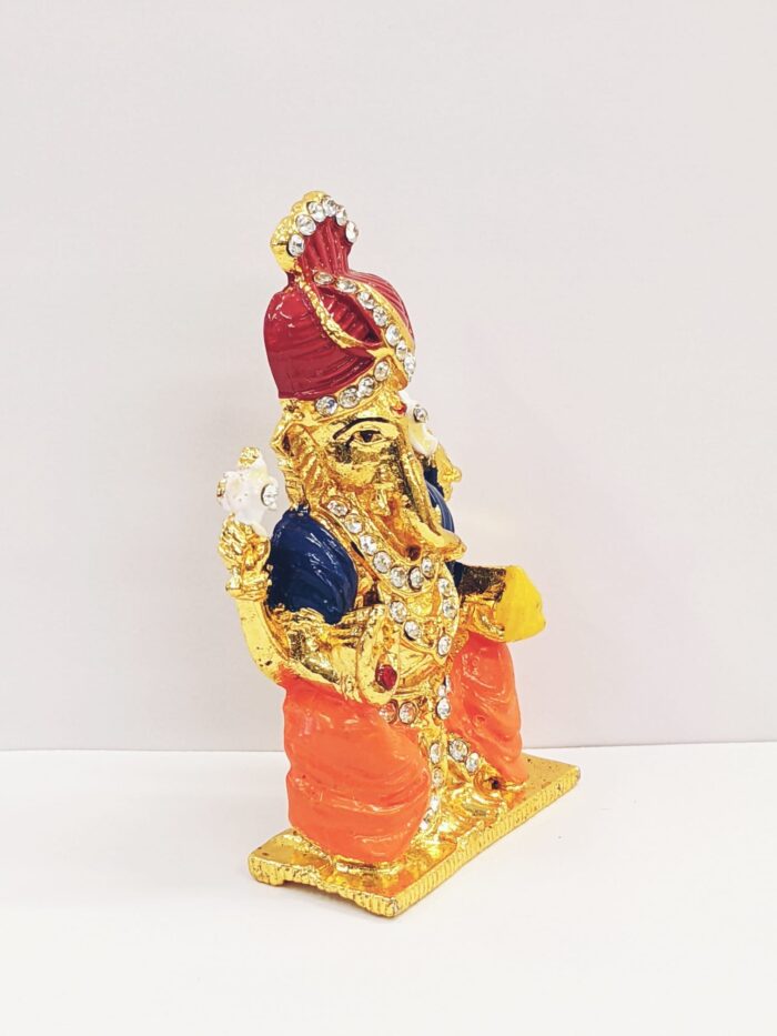 Car Dashboard Idol - Ganesha with Pagdi - Image 4