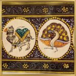 Royal Menagerie: Hand-Painted Rajasthani Miniature Panel - Image 6