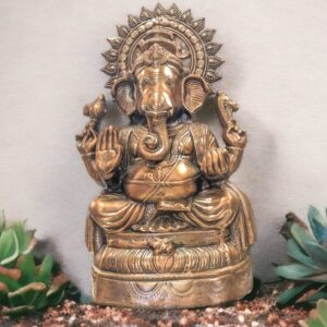 Large metal Ganesha statue 28 inches tall , for sale in Canada and the US.