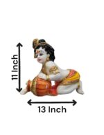 Lord Krishna Makhan Chor-11 inch - Image 4