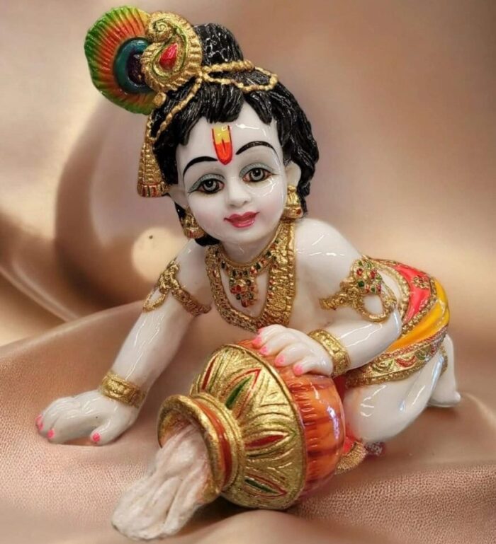 Lord Krishna Makhan Chor-11 inch - Image 1