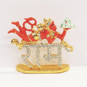 Hanuman with ram naam car dashboard Idol