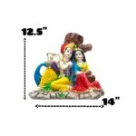 Radha Krishna – 14 inch wide | Polyresin - Image 4