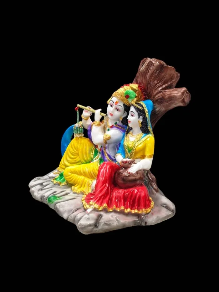 Radha Krishna – 14 inch wide | Polyresin - Image 5