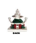 Silver Plated Dugdu Ganesha - 3 inches - Image 6