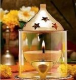 Akhand Jyot with Glass covering