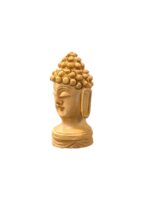 side view Image of a pair of hand carved 3 Inch wooden Buddha Statue for sale in Canada and US