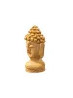 side view Image of a pair of hand carved 3 Inch wooden Buddha Statue for sale in Canada and US