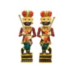 Statue Wooden Hand Painted Watchmen-18inch - Image 4