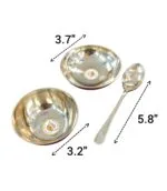 Handcrafted Elegant 5-Piece Brass Dinner Set - Image 3