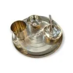 Handcrafted Elegant 5-Piece Brass Dinner Set - Image 5