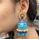 Exclusive meena Jhumki earrings