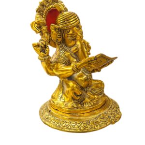side view Ganesha Statue with account books - Gift for business