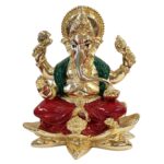 Image of Pure Gold Plated Ganesha Idol