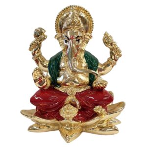 Image of Pure Gold Plated Ganesha Idol