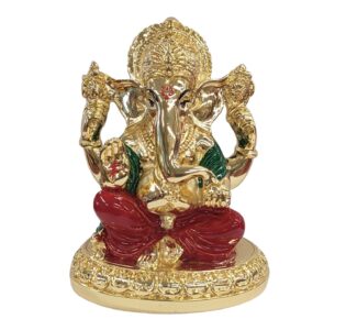 Image of a Gold plated idol of Ganesha for sale in Canada and US