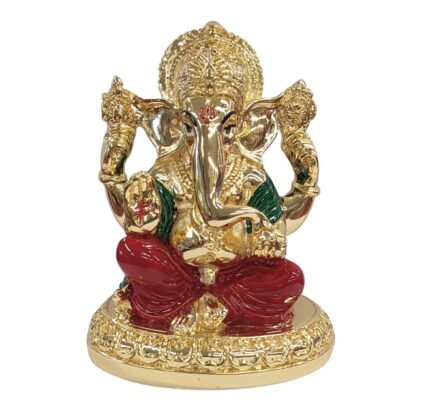 Image of a Gold plated idol of Ganesha for sale in Canada and US