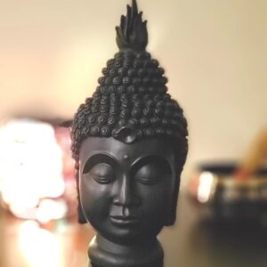 Buddha head statue