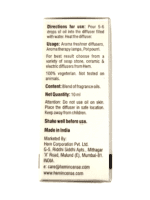 Image of Instructions label for Hem Pure Aroma Oil.