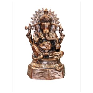 Image of a Large Ganesha Metal Statue