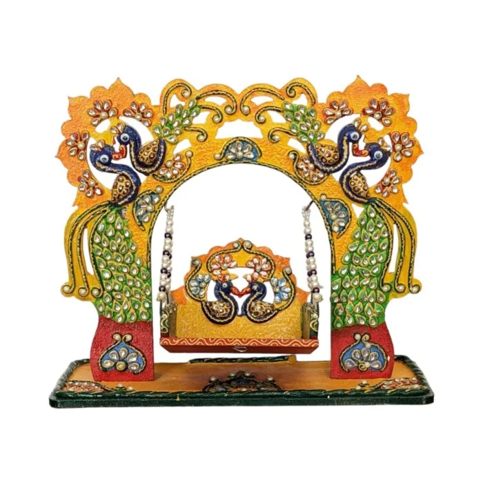 Handmade Laddu Gopal Jhula-13inch - Image 5