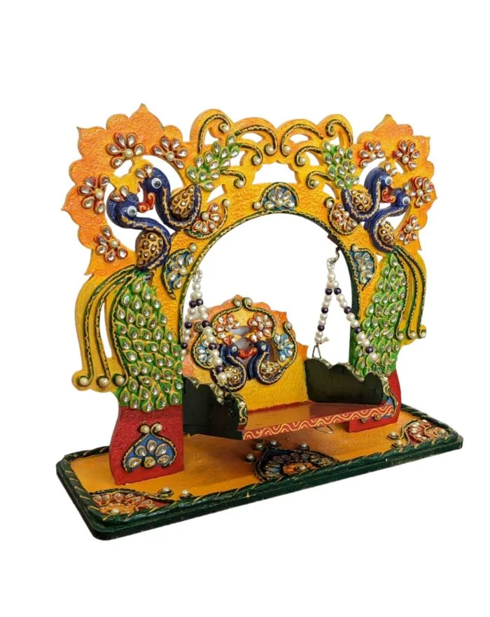 Handmade Laddu Gopal Jhula-13inch - Image 4