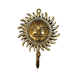 Key chain hanger - Surya gold plated metal