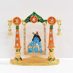 image of krishna on jhula car dashboard Idol