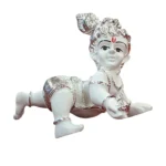 Image of Laddu gopal baby krishna pure silver plated idol