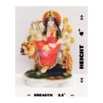 Sherawali Mata 4" idol-Red - Image 2