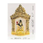 dimensions on Image of Shiva inside a Mandir Car Dashboard Idol