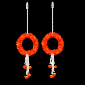 Image of Diwali decor Wall hanging for your home - orange color flowers in Canada and the US