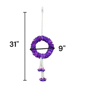 dimensions on Image of Diwali decor Wall hanging for your home - Purple color flowers in Canada and the US