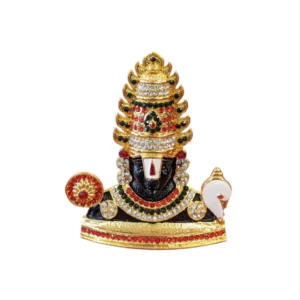 Tirupati Balaji face with stone work , perfect car dashboard statue