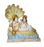 Vishnu and Lakshmi on Sheshnaag- Large | Marble Finish - Image 4