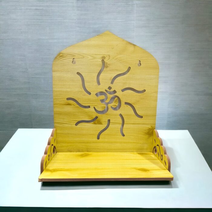 Wall mounted Home temple with Om | Wall mountable temple