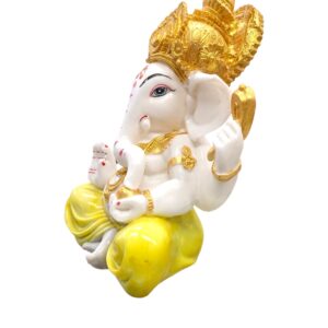 Image of Large Ganesha Idol wearing yellow dhoti