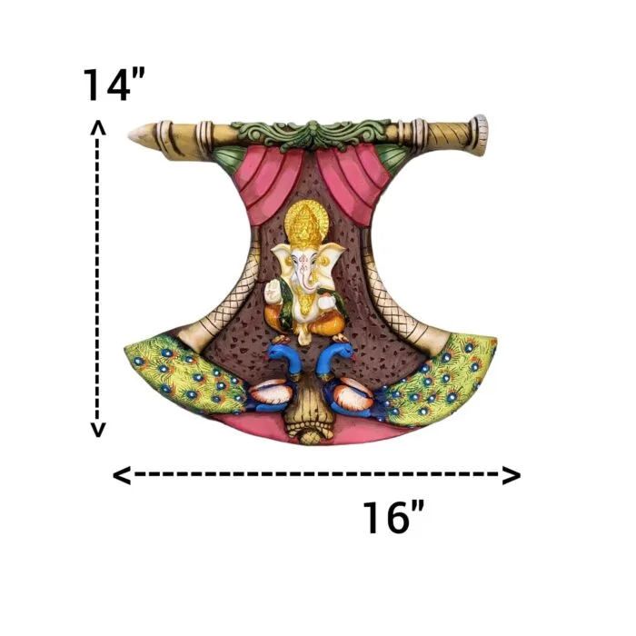 Ganesha polyresin (fiber) Wall Hanging - 1247 - Image 2