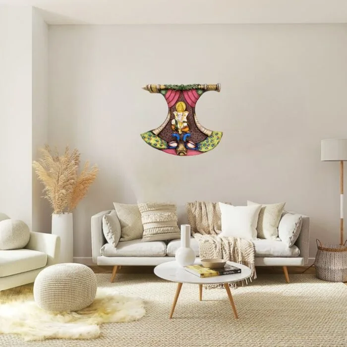 Ganesha polyresin (fiber) Wall Hanging - 1247 - Image 4