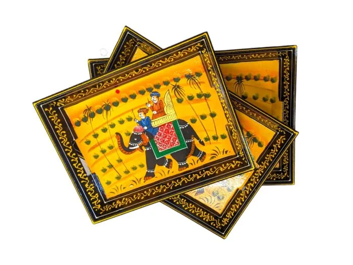 Wooden Serving Tray - Set of 3 - Elephant - Image 2