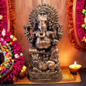 Large metal Ganesha 35 inches tall , for sale in Canada and the USA.