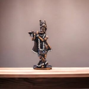 Krishna Car Dashboard Idol in bronze color, most exclusive car dashboard idols in Canada and the US