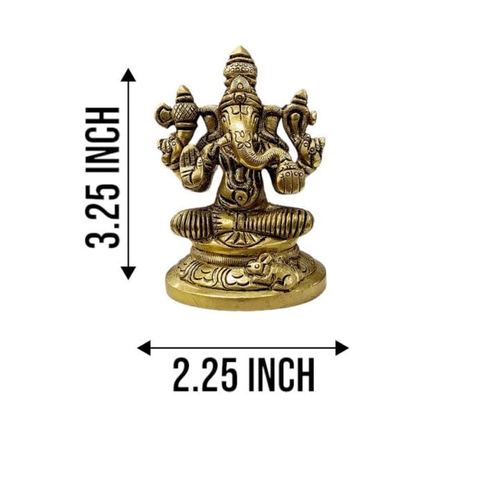 Unique brass Ganesha Idol - Perfect gift for house warming and anniversary