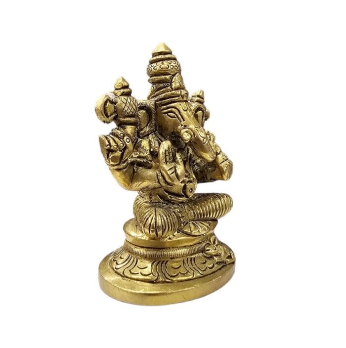Unique brass Ganesha Idol - Perfect gift for house warming and anniversary