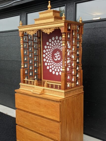 Large wooden mandir - We customize mandir large size wooden mandir in Canada and the US