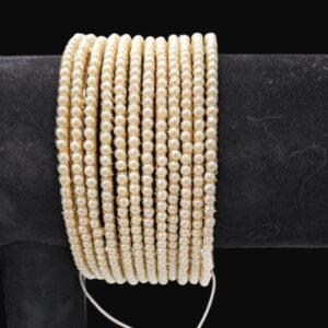 Gold plated Pearl bangle set - Indian Jewellery in Canada and the US